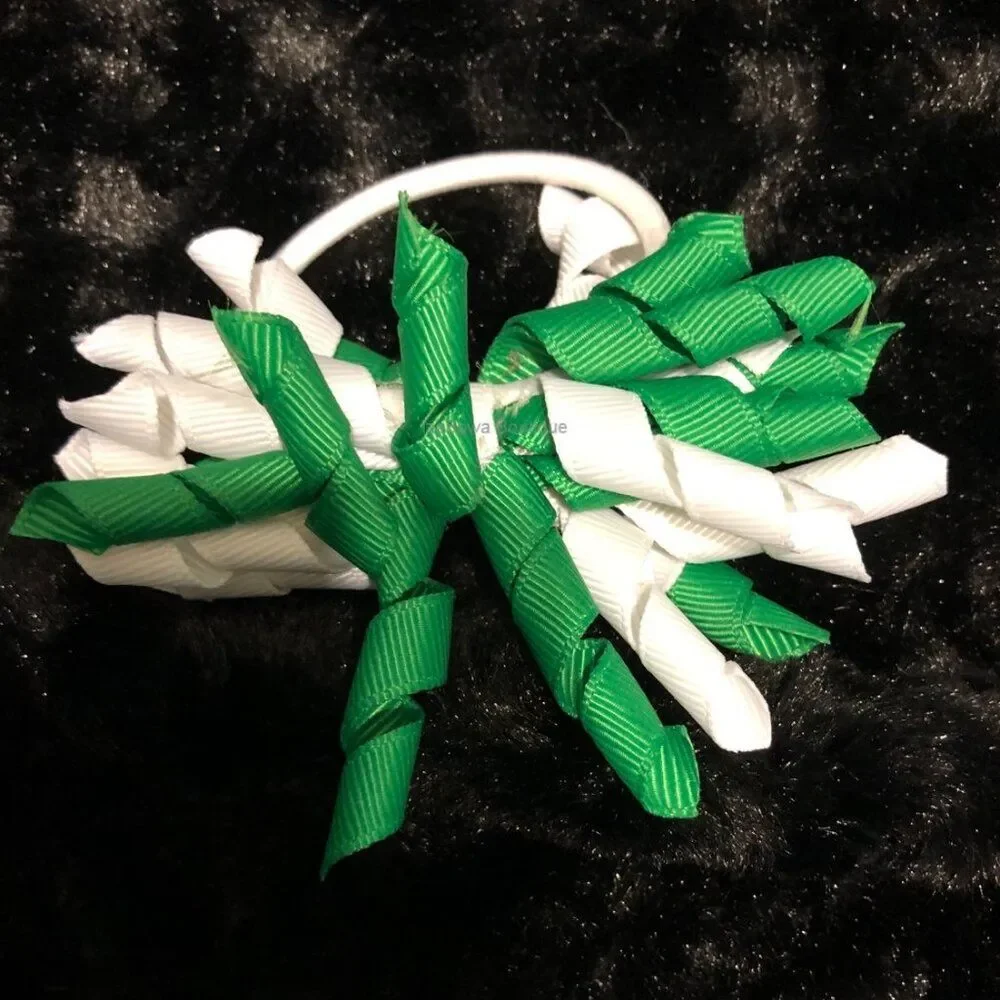 Hand Crafted green white